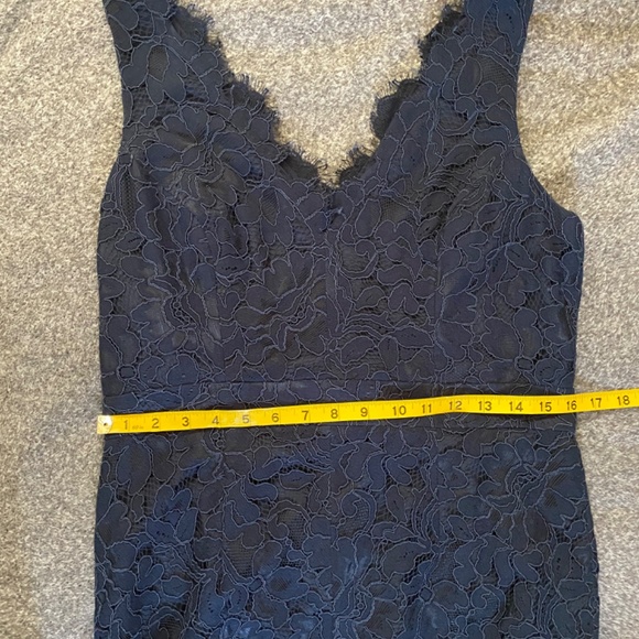 Eliza J Navy Lace Cocktail Dress Size 10 - Picture 5 of 8